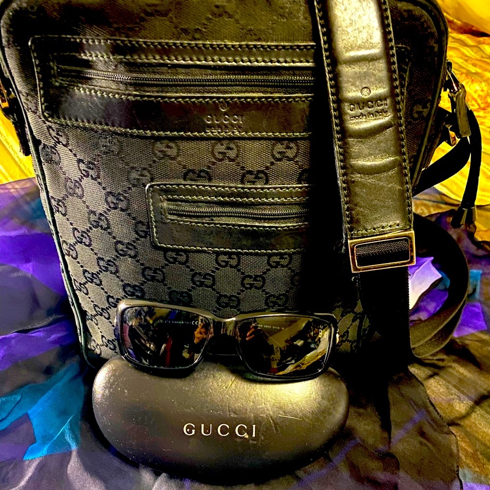 Authentic Gucci sunglasses/ Authentic Gucci cross body bag BEST DEAL!